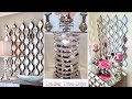 DIY A MIRROR WALL AND TABLE USING ONLY DOLLAR TREE ITEMS! DIY HOME ON A BUDGET!