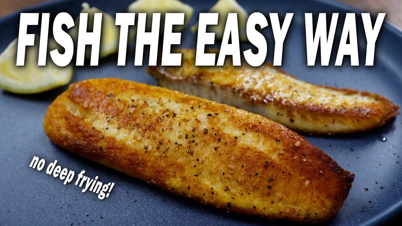 Easy Perfectly Cooked Golden Brown Fish WITHOUT Deep Frying - YouTube