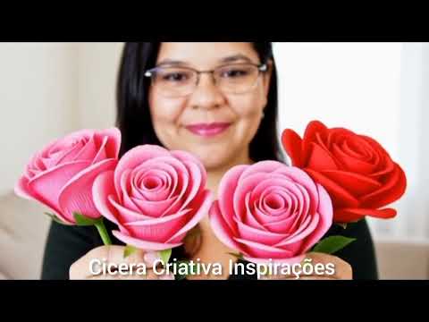 Flores de papel crepom #artesanato #flores