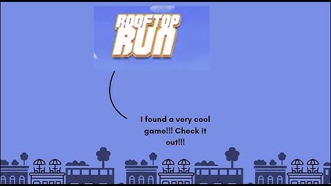 Here is a very cool game called ROOFTOP run in Crazy