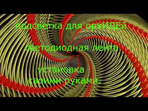 Орхидеи.Подсветка.Установка.Светодиодная лента своими руками.