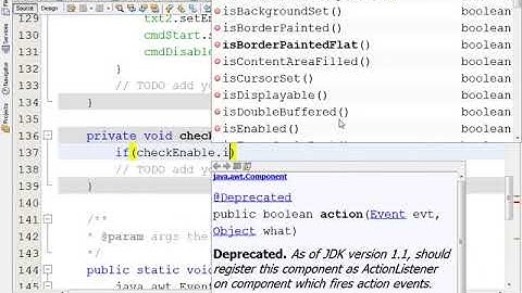How to setEnable use CheckBox in Java Netbeans