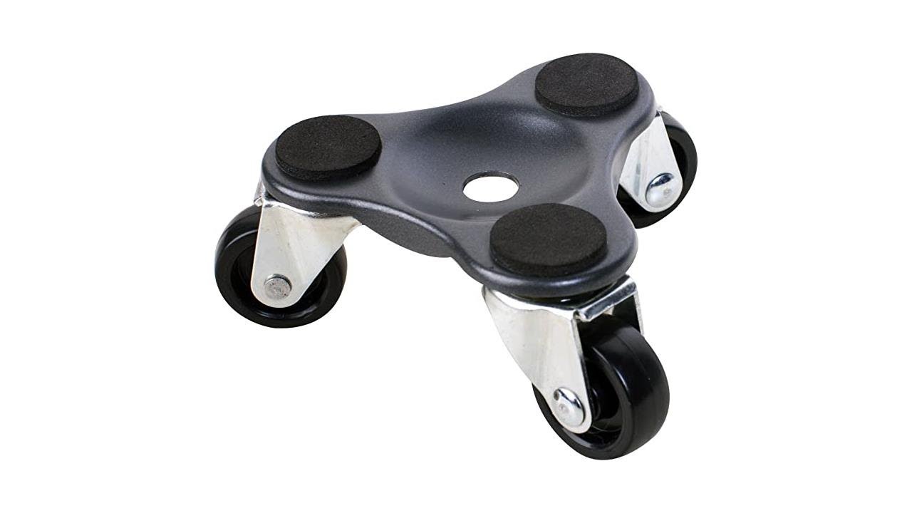 Shepherd Hardware Move-It 9283 4-Inch Steel Tri-Dolly 200-Lb Load Capacity, Black