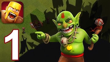 Clash of Clans Single Player - Gameplay Walkthrough Part 1 - Levels 1-10 (iOS, Android)