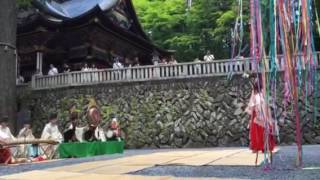 2016 8/7 三峯神社 七夕祭、雅楽演奏、巫女の舞