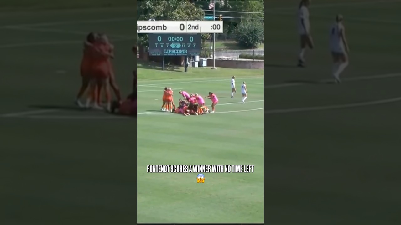 Zoie Fontenot came through in the CLUTCH 🤯 #collegesoccer #accsoccer #soccer #miamihurricanes