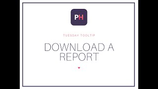 Planhero Tuesday Tooltip Download Reports