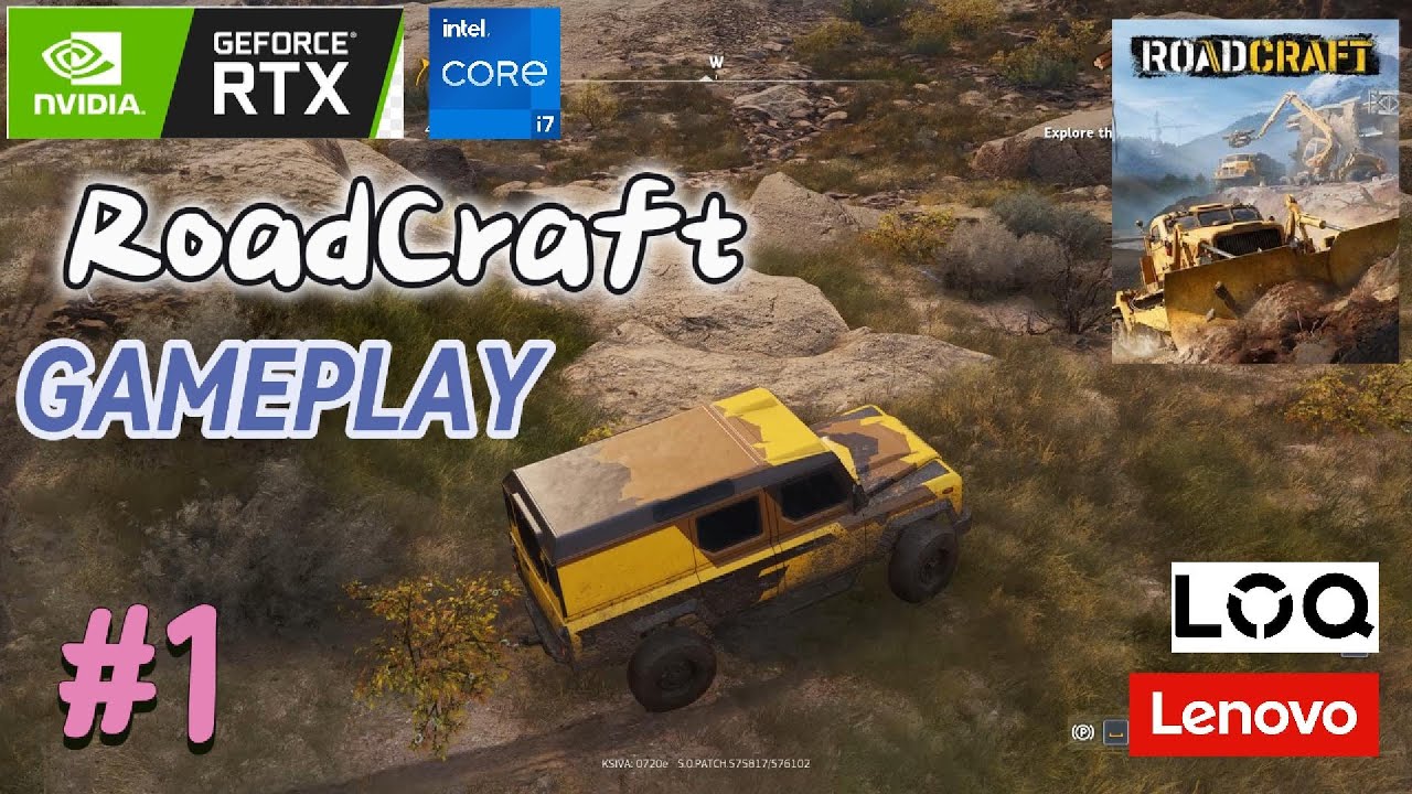 RoadCraft PC Gameplay: RTX 4050 + i7-13th Gen (Lenovo LOQ 15) | Max Settings Test