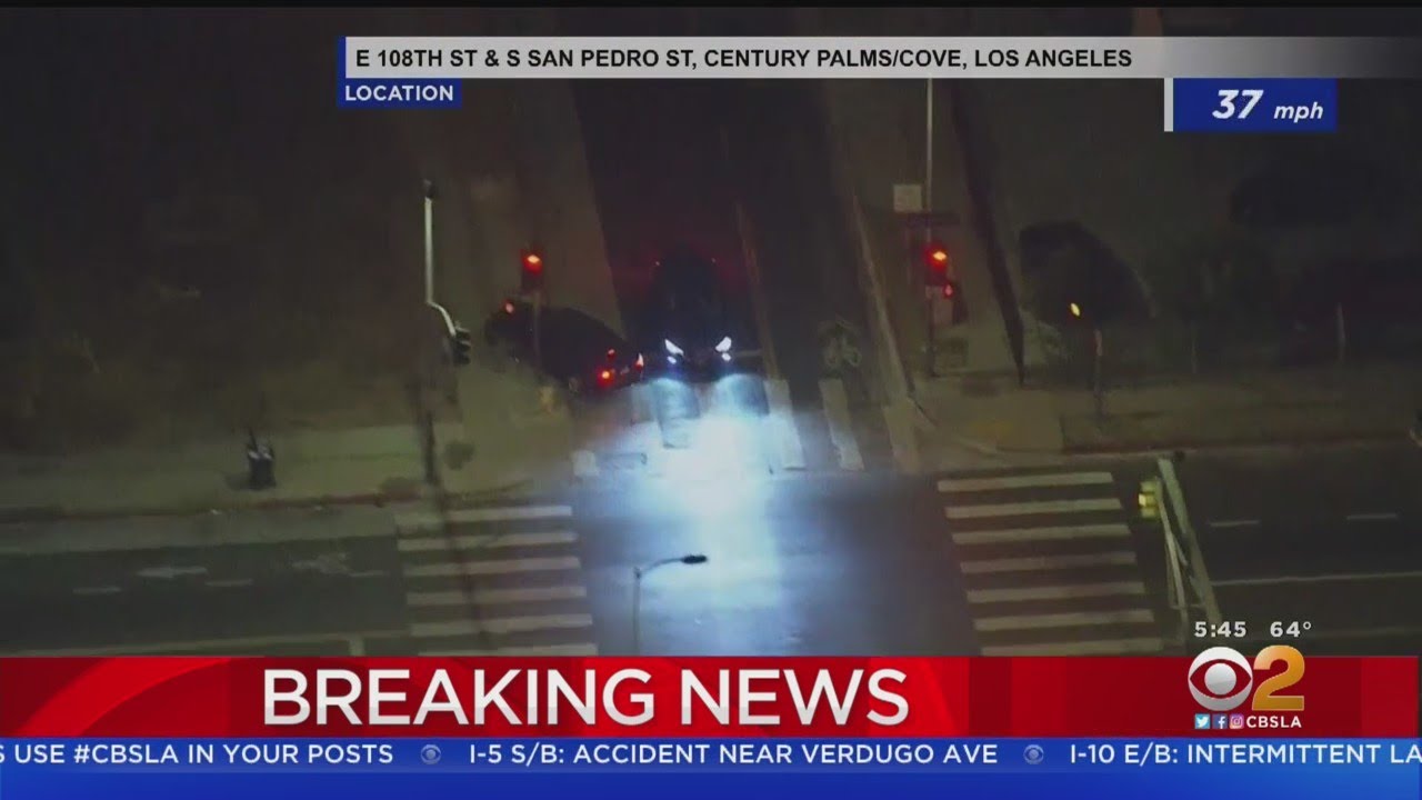 Stolen Vehicle Suspect In Custody After High-Speed Pursuit Through ...