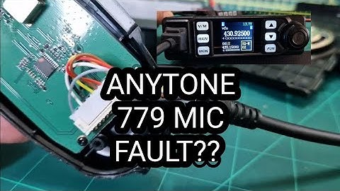 ANYTONE 779UV - DEAD MICROPHONE