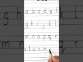 How to write small letter | #shorts #ytshorts #alphabetshorts #Writingskills