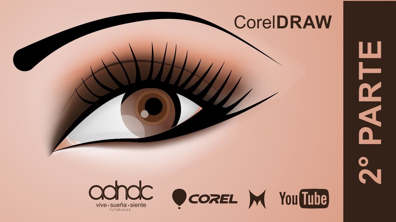 CorelDRAW, Realiza un ojo con las herramientas, malla y bezier. 2/2 @ADNDC @adanjp