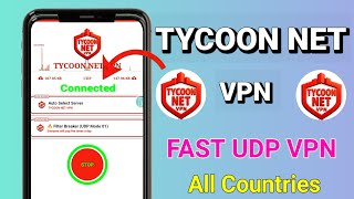 How to setup Tycoon Net VPN with fast udp all network settings for fast and secure online browsing  screenshot 2
