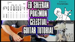 How to play Ed Sheeran, Pokémon - Celestial Guitar Tutorial