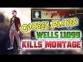 Global Player Wells11099 Kill Montage || Season 11 || Tamil Player || GrandMaster || Heroic