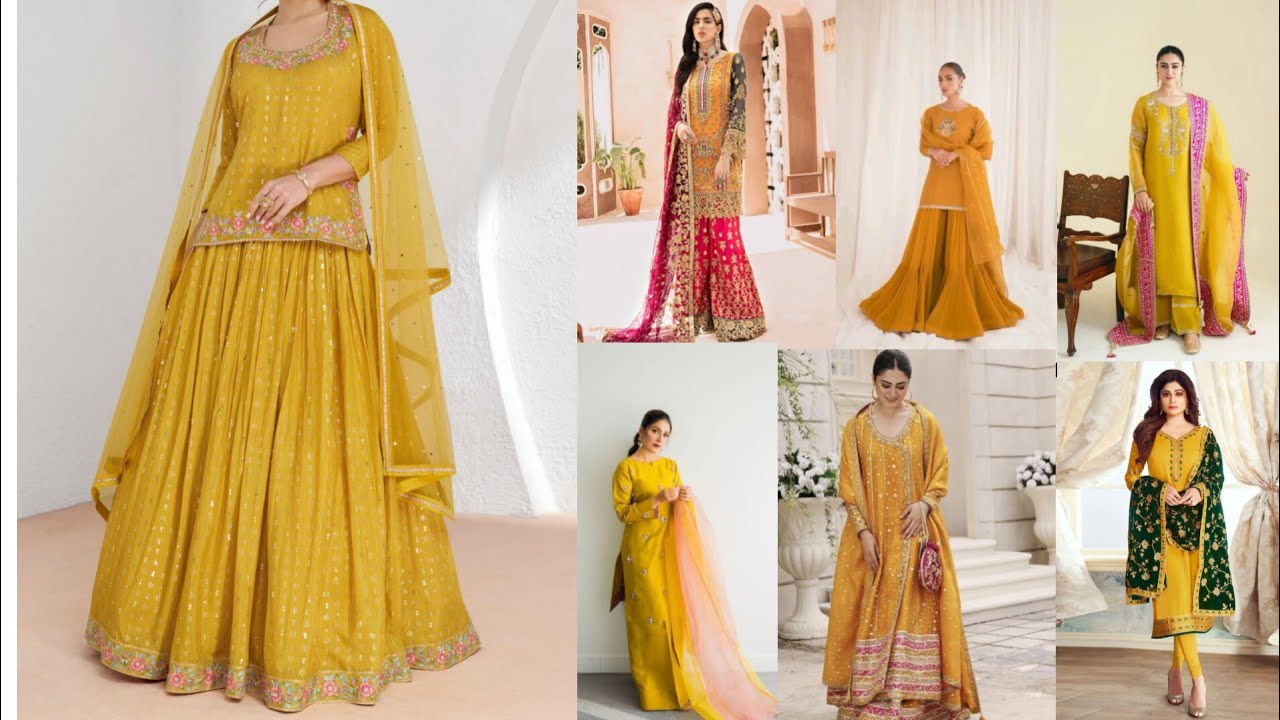 Bridal mehndi dresses |Mayon dresses designs |Trendy mehndi outfit 2025|Party wear dresses|dress