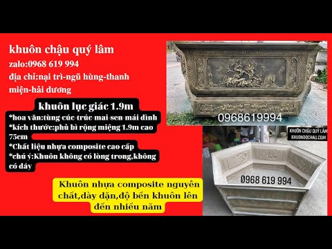 Video Kỹ Thuật Đúc Chậu Lục Giác 1.9m Nhựa Composite - youtube