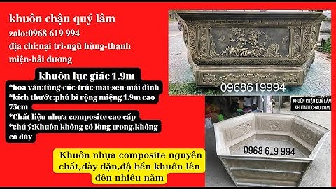 Kỹ Thuật Đúc Chậu Lục Giác 1.9m Nhựa Composite