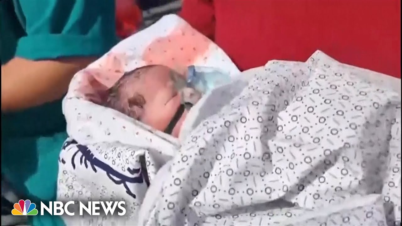 Baby delivered by emergency C-section after mother injured in a blast at her Gaza home