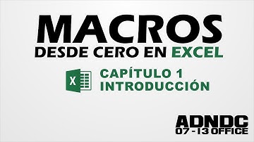 Macros Excel, Cap. 1 Introducción, para que sirve, nuestra primera Macro @ADNDC @adanjp
