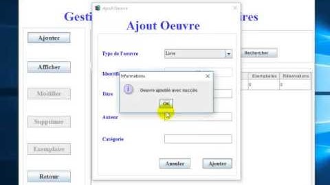 GESTION BIBLIOTHEQUE AVEC UML ET JAVA SWING