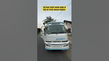 Selesai ikat tali ke truck macan madura tinggal tarik aja
