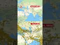 Air traffic at the start of the Iran war and now