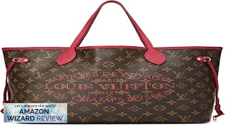 Louis Vuitton Pre-Loved Pink Monogram Canvas Ikat Flower Neverfull MM PinkThe medium size Review