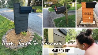 INSTANT CURB APPEAL!! / DIY Mailbox Upgrade// TRASH 2 TREASURE