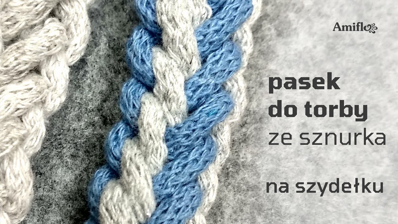 Pasek (sznurek) do torby na szydełku / How to crochet easy bag strap (cord)