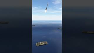 space rocket landing fail - first stage rocket simulator #shorts