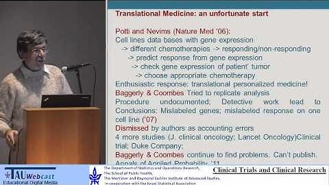 Prof. Yoav Benjamini - Future Challenges for Clinical Trials