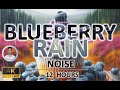 Soothing blueberry rain noise  12 hours black screen  study sleep tinnitus relief  focus