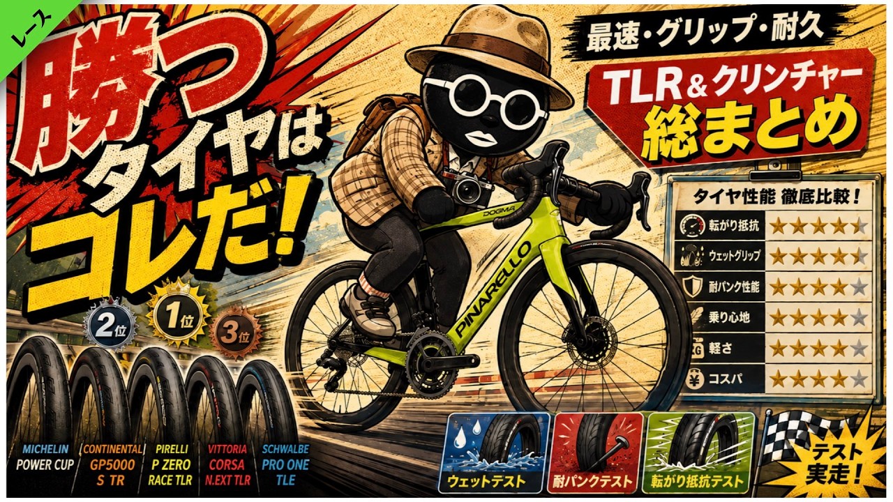 勝つタイヤはコレだ！TLR＆クリンチャー完全比較