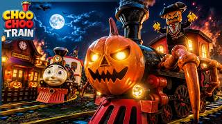 Ghostbuster Train vs Pumpkin Ghost! π»π Epic Train Battle