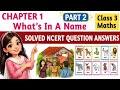 What's in a Name? ( Page 4-7 ) l Class 3 Maths l Chapter 1 l Mathsmela l Explanation and Solution l