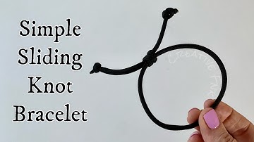 Adjustable sliding knot bracelet - single slider. Paracord -- Simple step by step tutorial