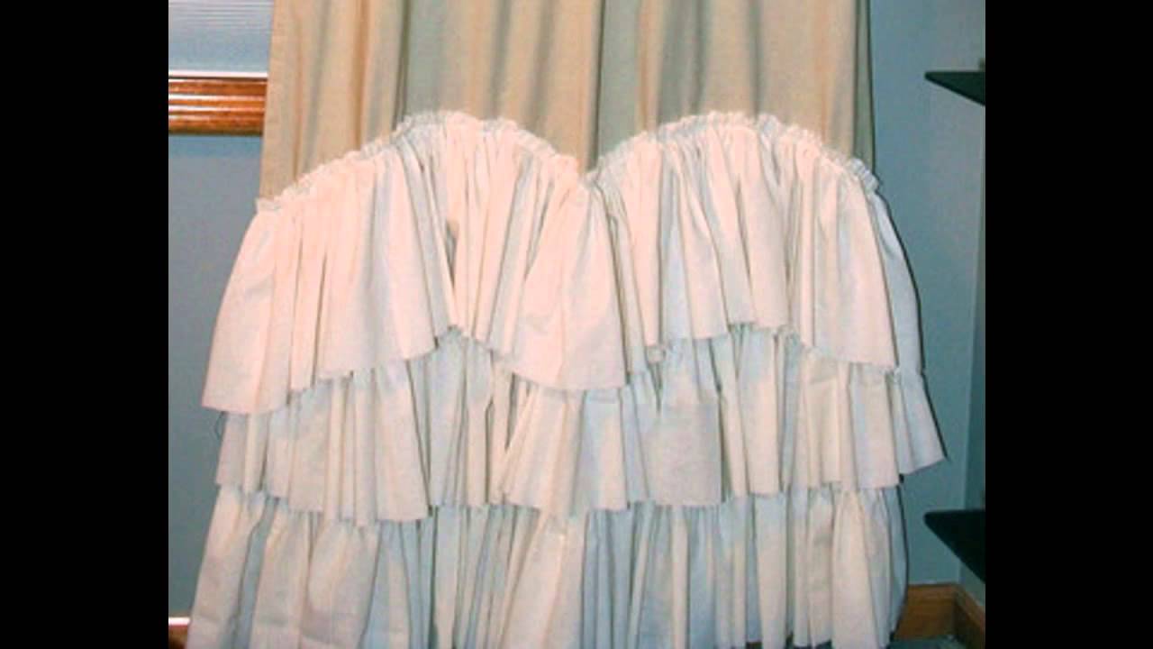 Shabby chic shower curtains