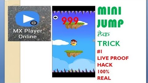 MX PLAYER HACK TRICKS MINI JUMP  MX PLAYER HACK TRICK