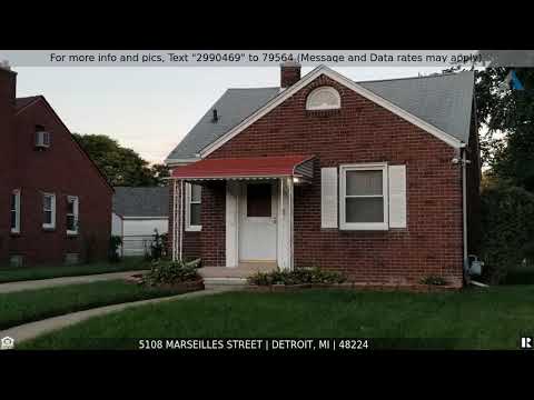 5108 MARSEILLES Street, Detroit, MI home video tour