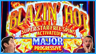 MAJOR Jackpot on a NEW Slot Machine! LUCKY STARS Blazin Hot 🎰