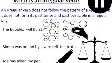7.2 What is the difference between regular and irregular verbs?