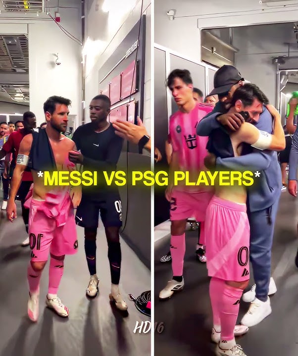 PSG Players Respect Messi 👏❤️‍🩹