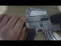 Mostrando o meu M16A1 de papel (reformei ele)