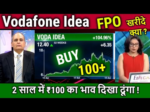 Vodafone idea latest news/VI FPO,Analysis sanjiv Bashin,Buy or not ? vi share latest news,target