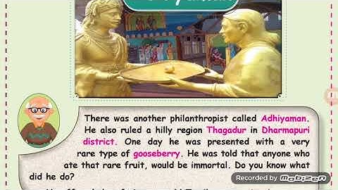 4th standard social science term 2 philanthropists of sangam age part 3 (final part)