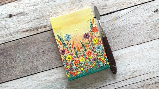 Mini Canvas Painting Easy Acrylic Painting Impasto Painting Texture Art Relaxing Art Idea