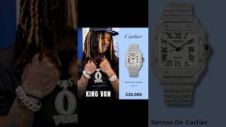 King Von’s watch game #KingVon #RapCulture #WatchFlex #StreetLuxury #HipHopLegacy