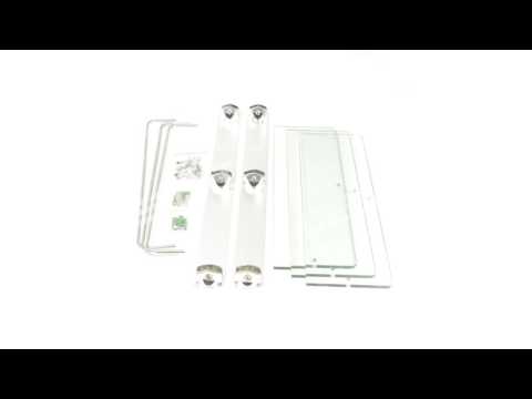 Triple Layer Glass Shelf - 40cm