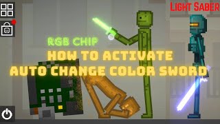 HOW TO MAKE Auto change color swords in Melon Playground ? RGB Chip (Light saber, laser swords,...) screenshot 2